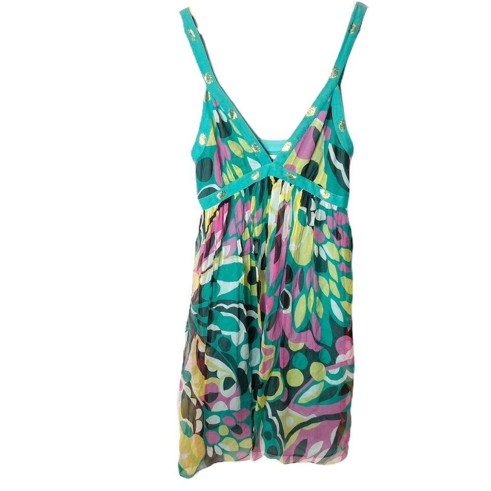 Milly of New York printed silk dress sz 2
